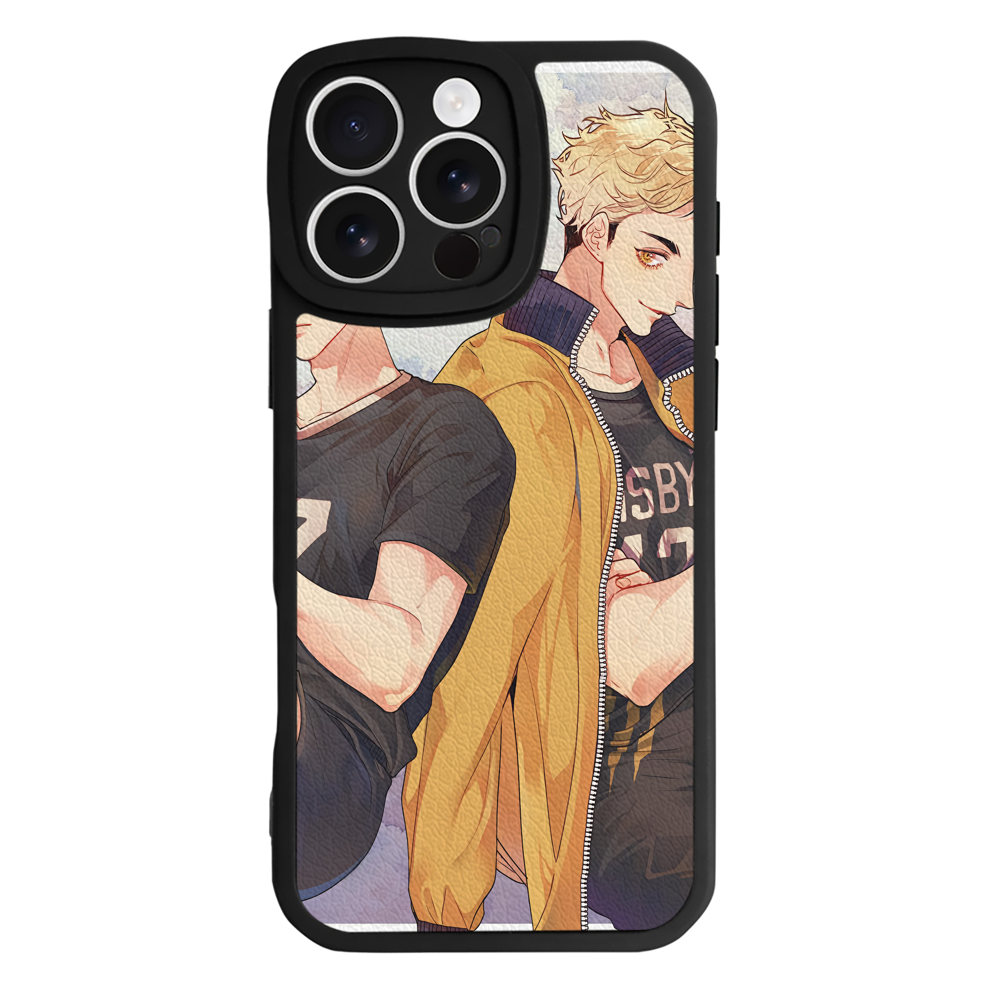 （画像用） ハイキュー!! Haikyu!! 【iPhone 16シリーズ対応】シリコンスマホケース（レザー調） 材質：シリコン